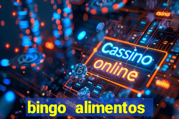 bingo alimentos para imprimir